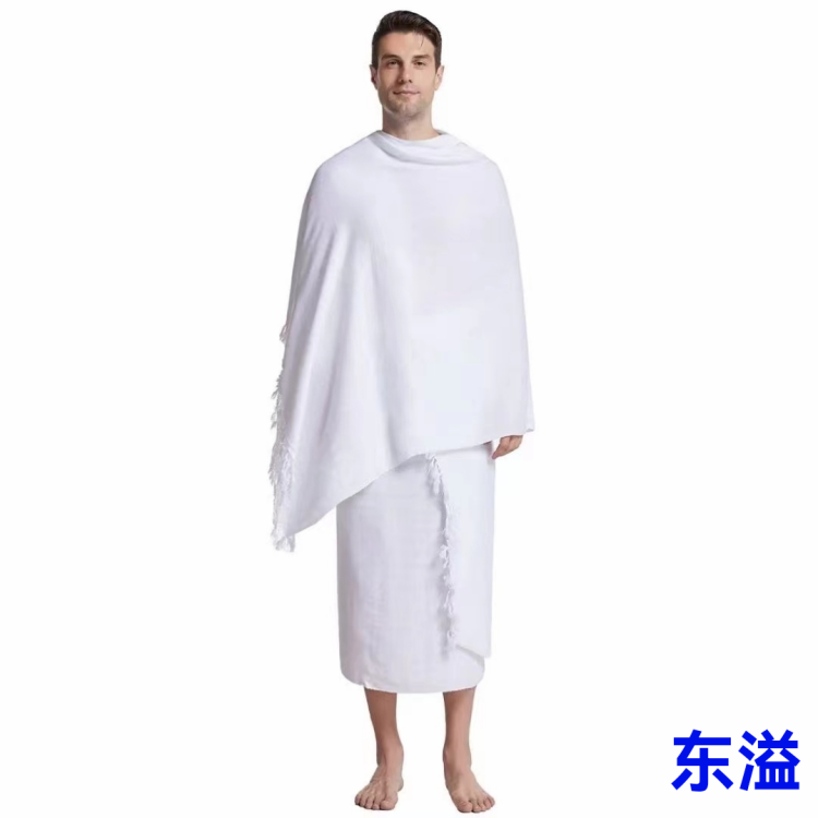 Muslim Middle Eastern towels, pilgrimage clothes, pressed flower prayer towels, foreign trade hot selling towels, large-sized ring clothes manufacturers, in stock